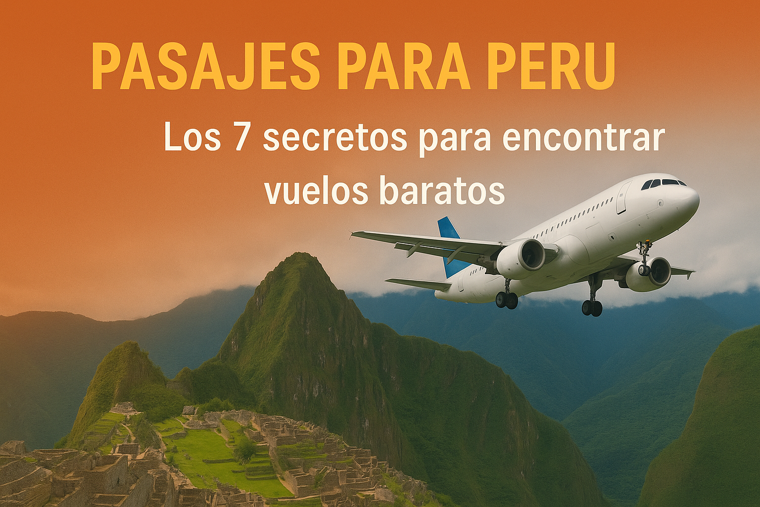 Vuelos a Perú Los 7 Secretos para Encontrar Pasajes Baratos en 2026