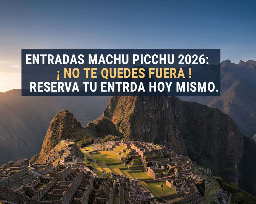 Imagen banner de Machu Picchu anunciando las fechas oficiales para la venta de entradas 2026 y la importancia de asegurar el Circuito 2.